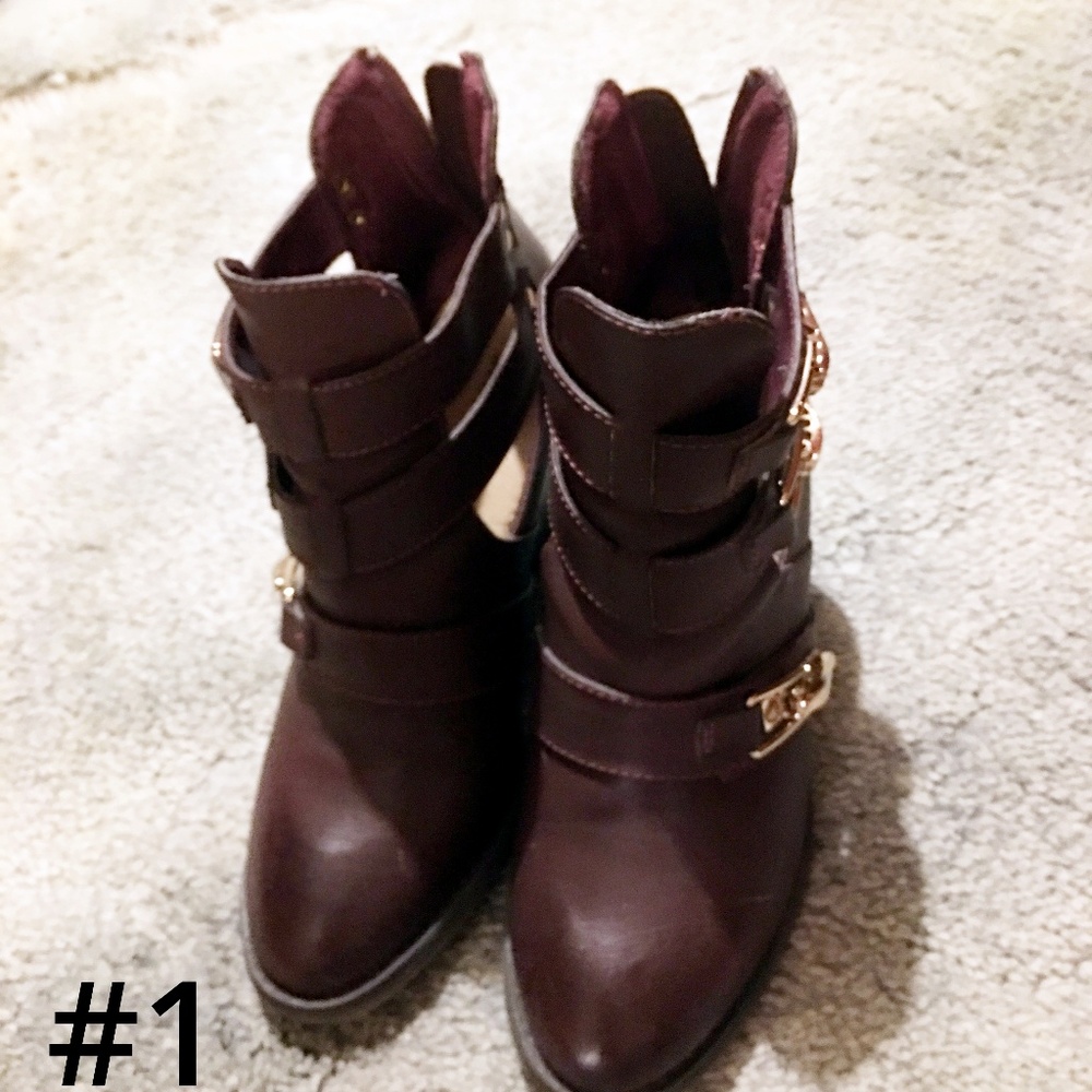 Just Fab Super cute Buckle Booties